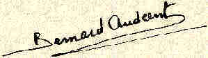 Signature: Bernard Audcent